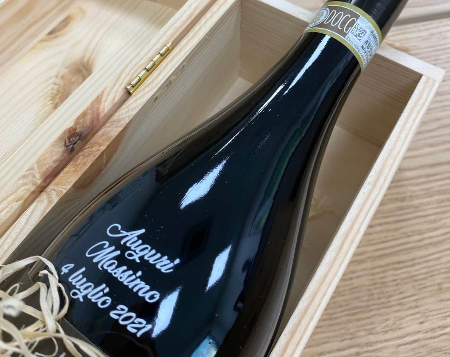 breva print wine bottle